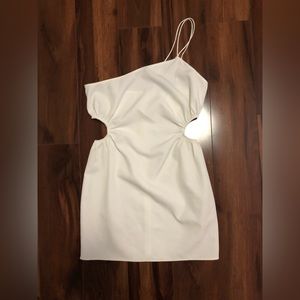 NWT Zara white strapped cutout mini dress